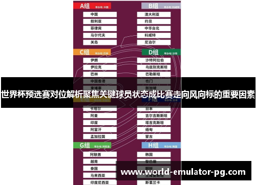 世界杯预选赛对位解析聚焦关键球员状态成比赛走向风向标的重要因素